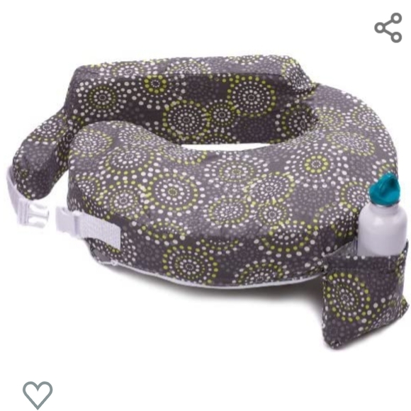 Brest Friend Original Nursing Posture Pillow, Grey & Yellow Fireworks - Picture 2 of 6